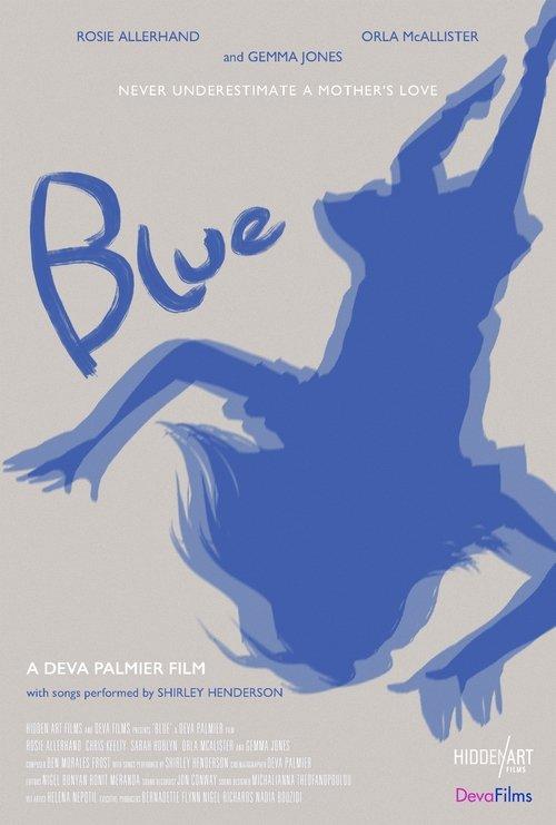Blue backdrop