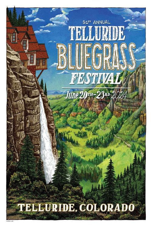 Elephant Revival at Telluride Bluegrass Festival backdrop