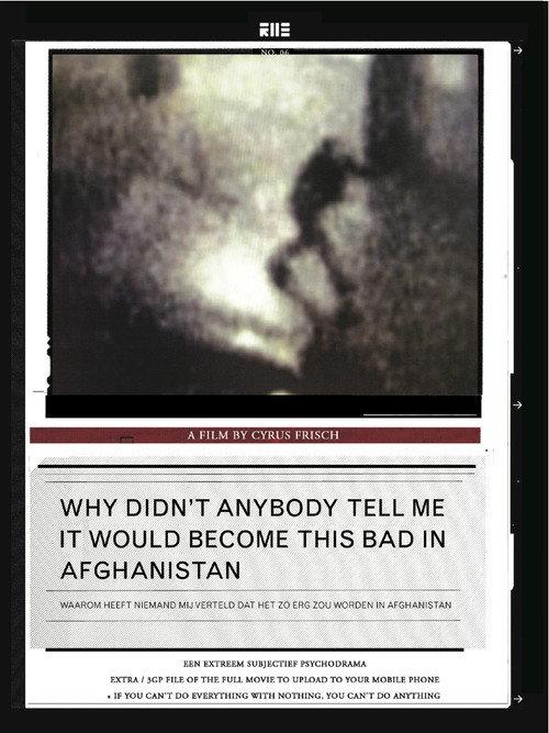 Why Didn't Anybody Tell Me It Would Become This Bad in Afghanistan backdrop