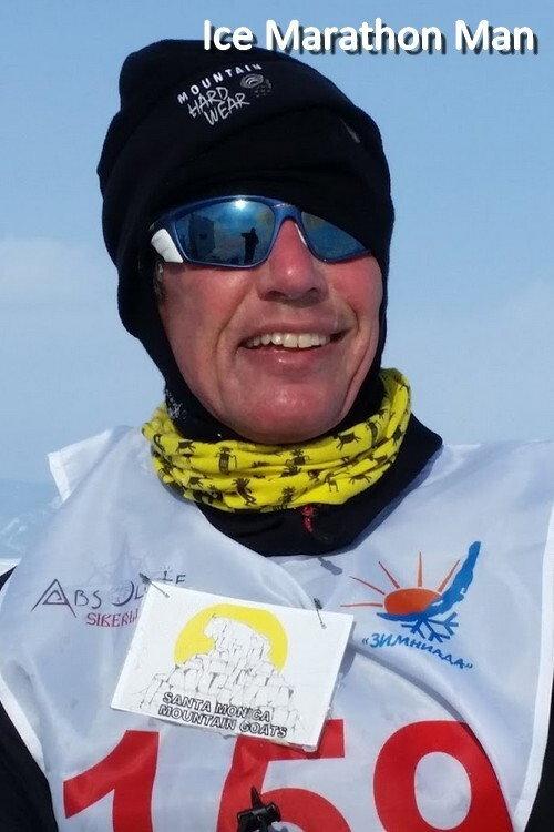 Ice Marathon Man backdrop