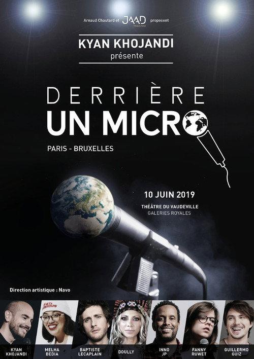 Derrière un micro - Paris-Bruxelles backdrop