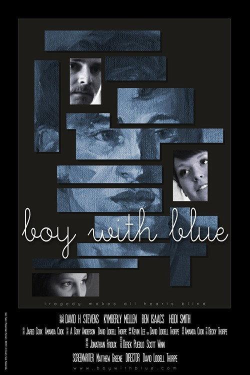 Boy with Blue backdrop