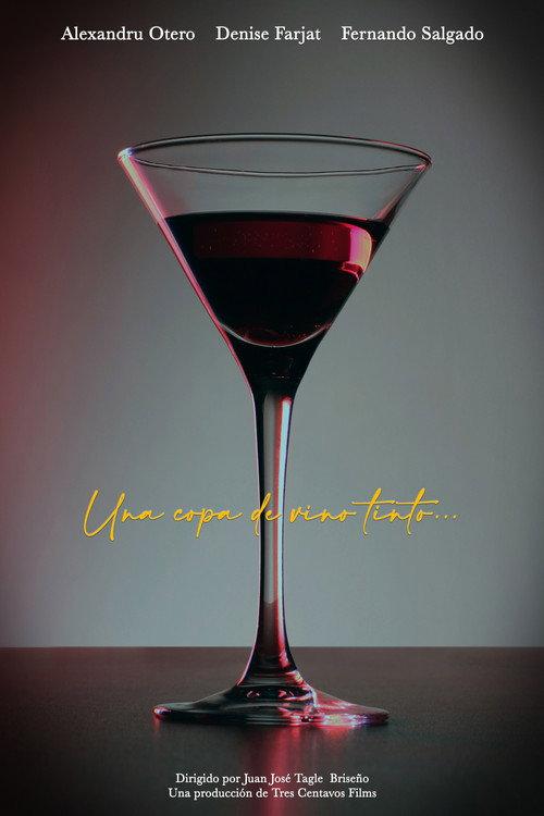 A glass of red wine... backdrop
