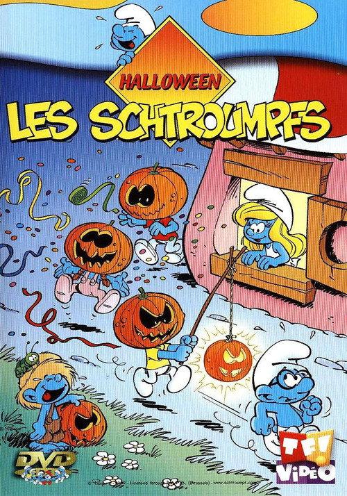 A Smurfy Halloween backdrop
