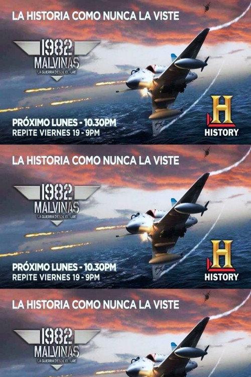 1982 Malvinas, La guerra desde el aire backdrop