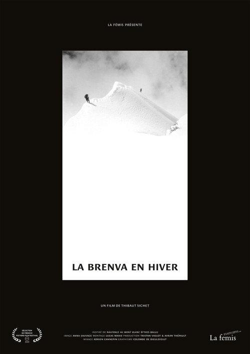 The Brenva in Winter backdrop