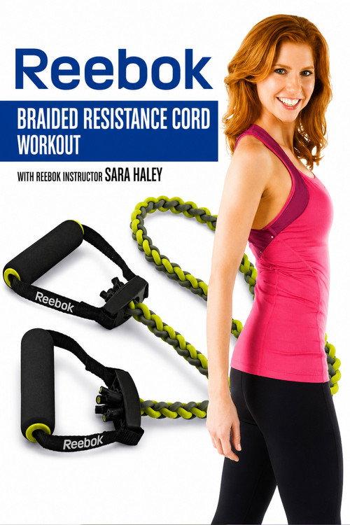 Reebok Braided Resistance Cord Workout With Sara Haley backdrop