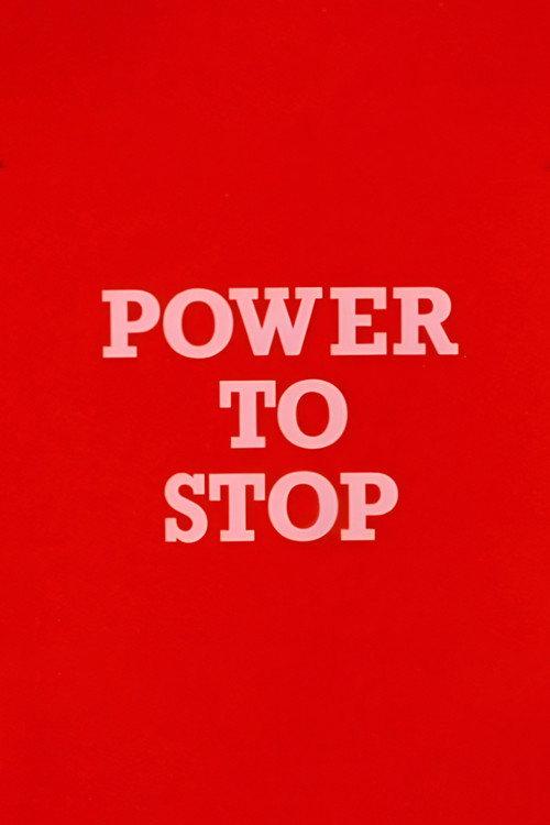 Power to Stop backdrop