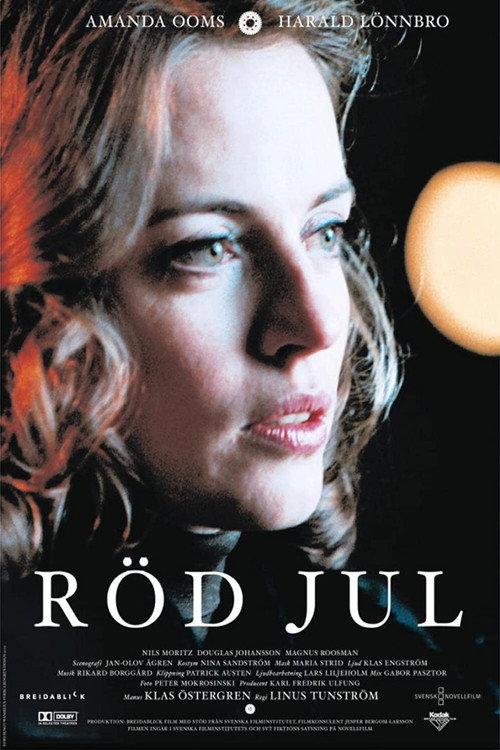 Röd jul backdrop