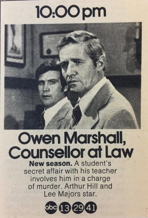 Owen Marshall: Counselor at Law backdrop