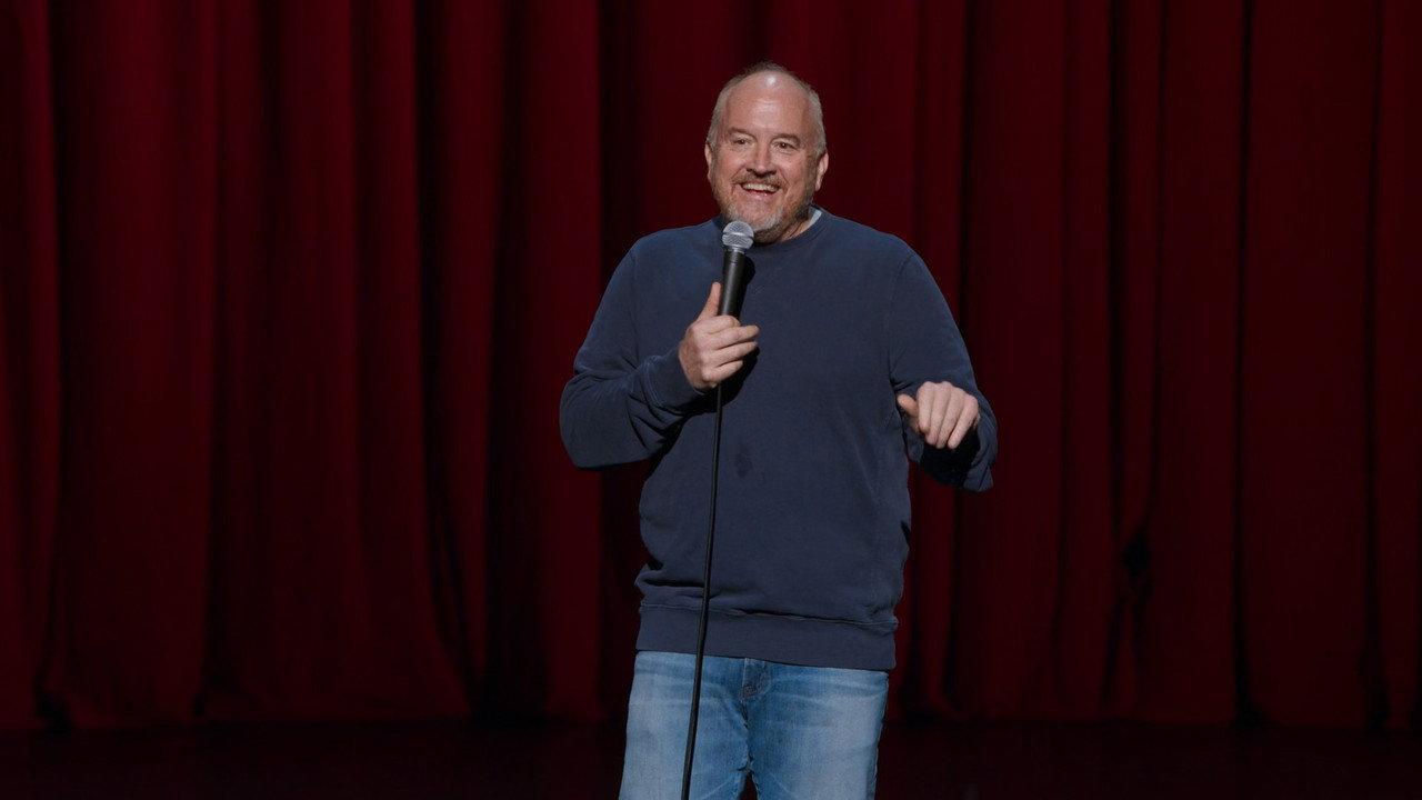 Louis C.K. at the Dolby backdrop