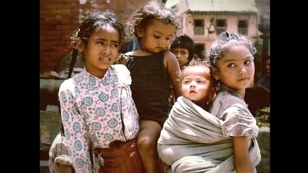 1978 Nepal, Kathmandu backdrop