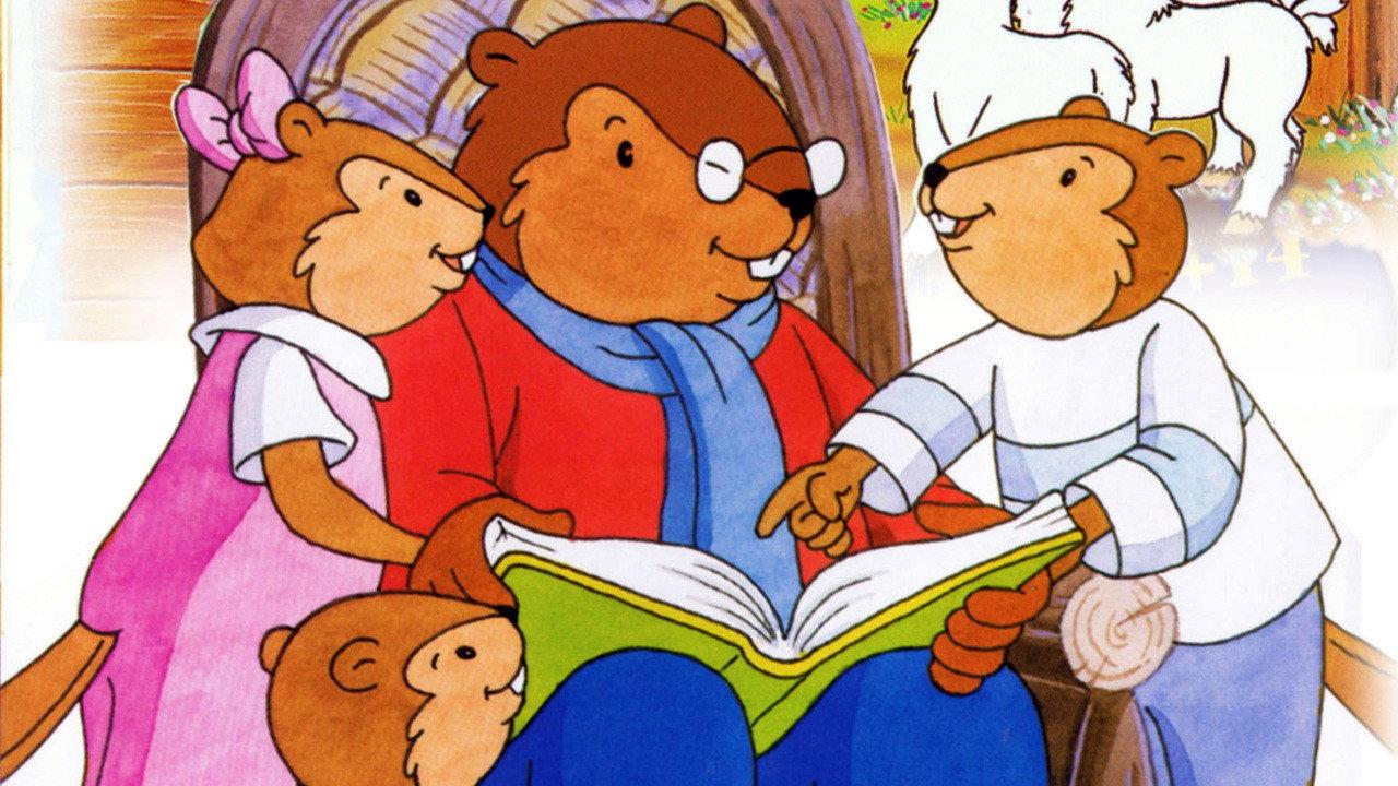Papa Beaver's Storytime backdrop