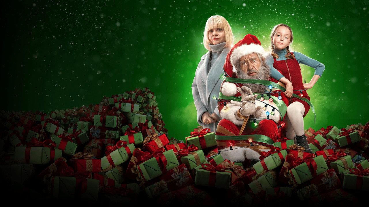 Wanted Santa backdrop