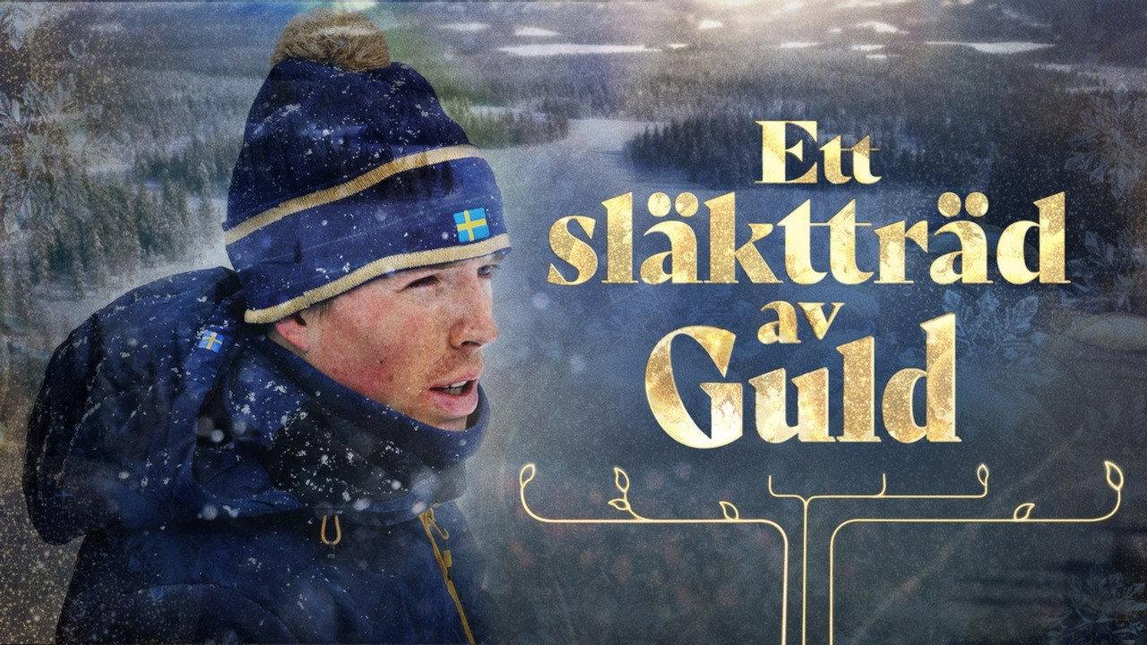 Ett släktträd av guld backdrop