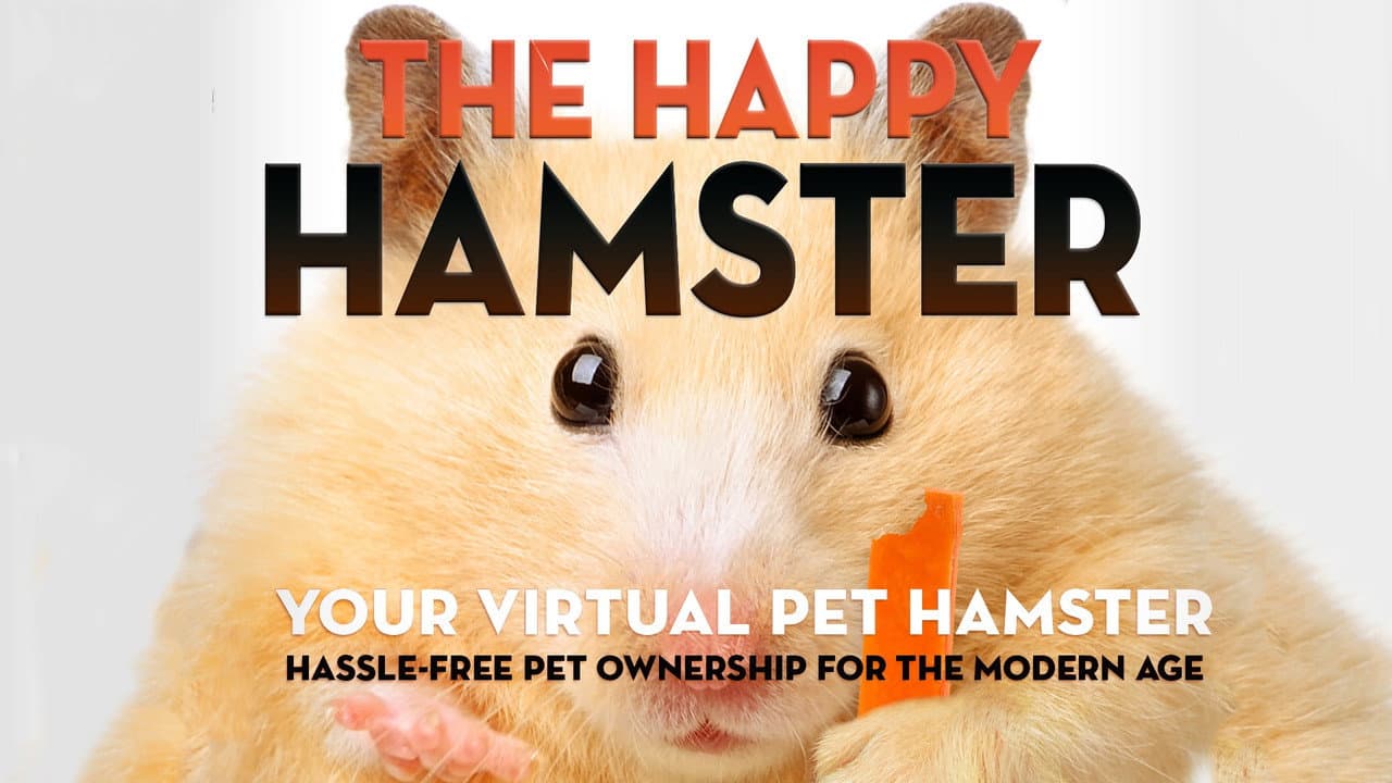 The Happy Hamster: Your Virtual Pet Hamster - Hassle-Free Pet Ownership for the Modern Age backdrop