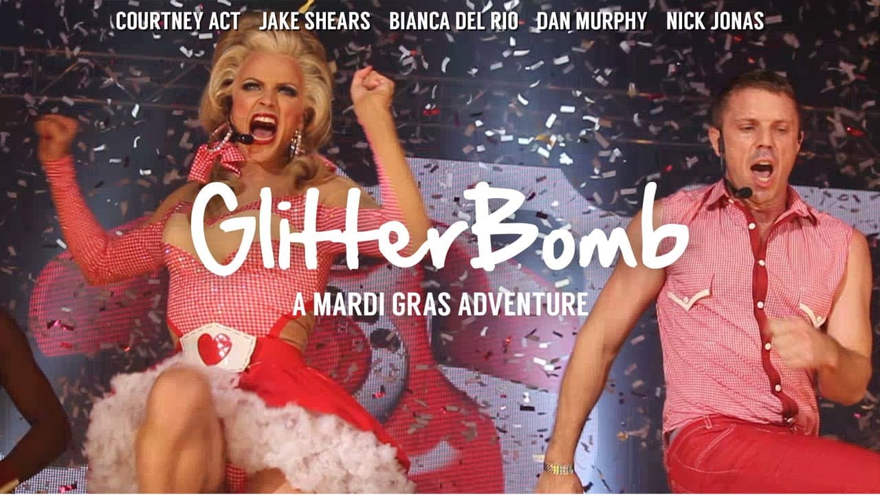 GlitterBomb backdrop