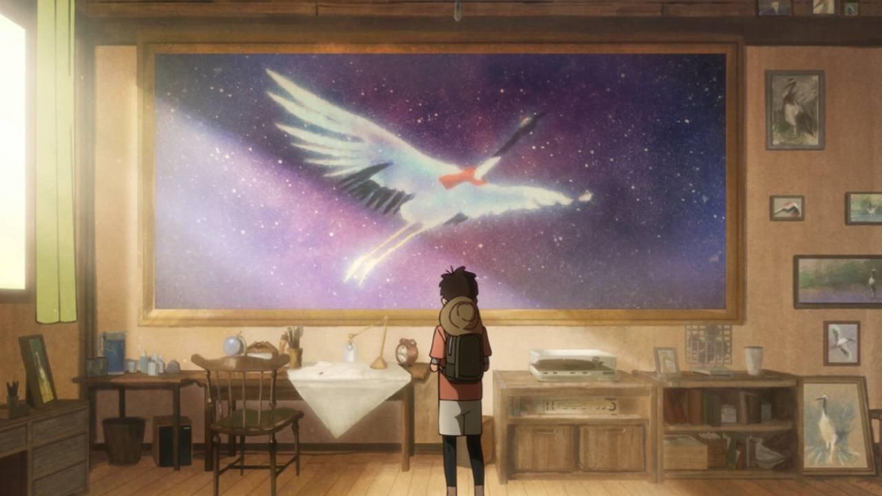 On the Night When Cranes Dance backdrop