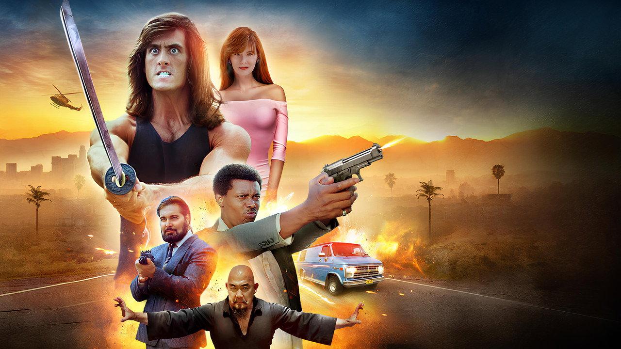 Samurai Cop backdrop