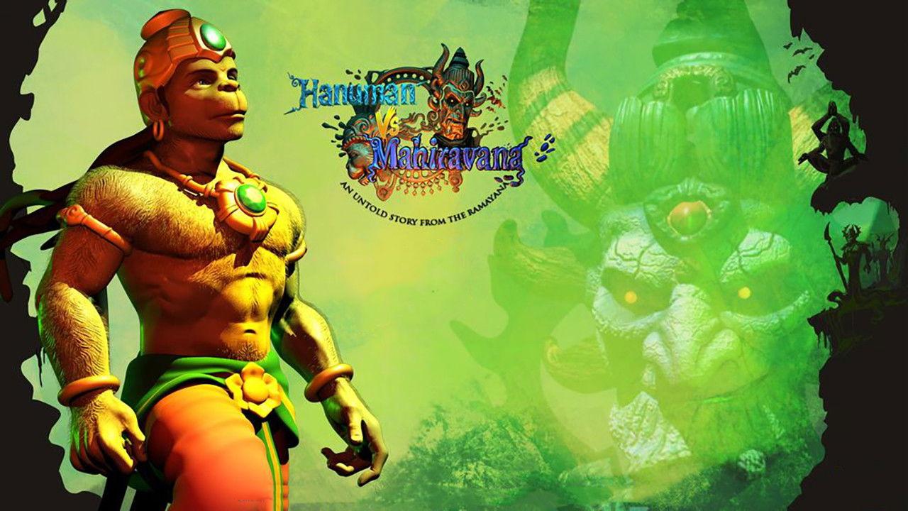 Hanuman Vs Mahiravana backdrop