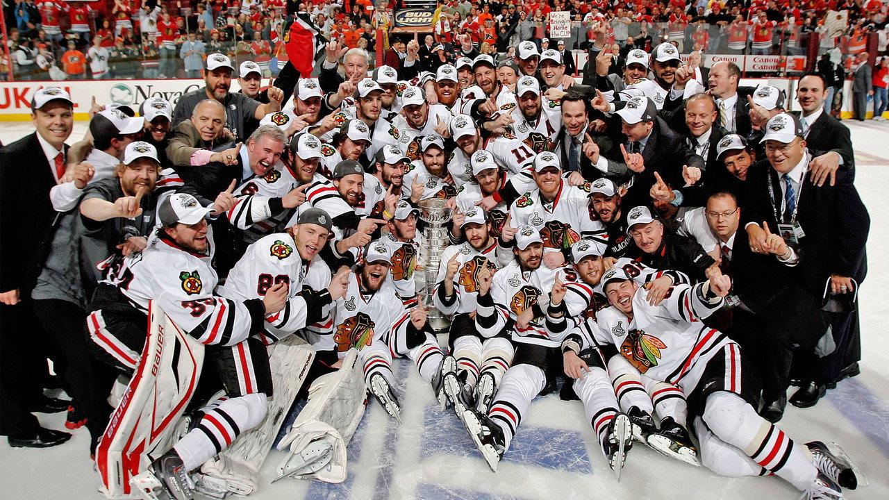 Chicago Blackhawks 2010 Stanley Cup Champions backdrop