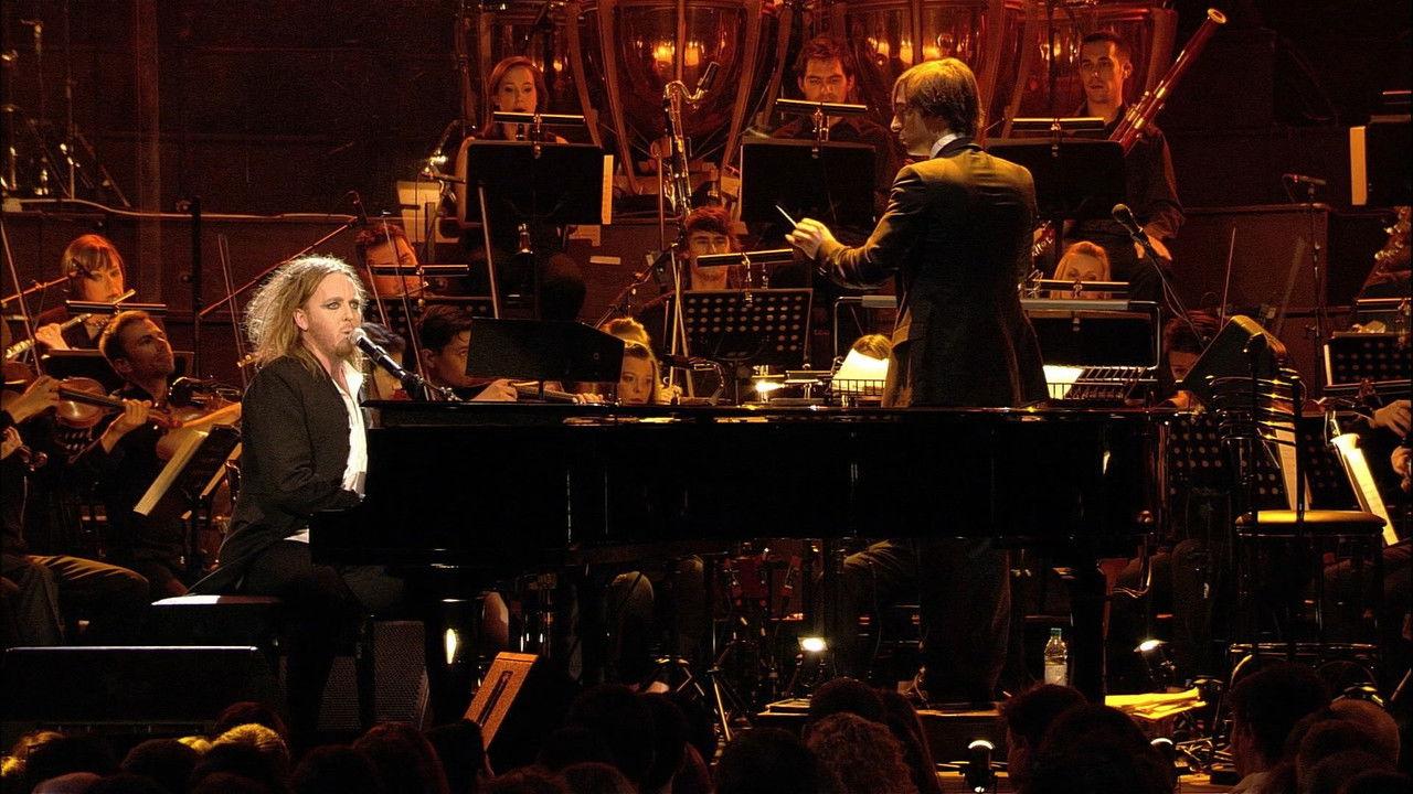 Tim Minchin and the Heritage Orchestra backdrop
