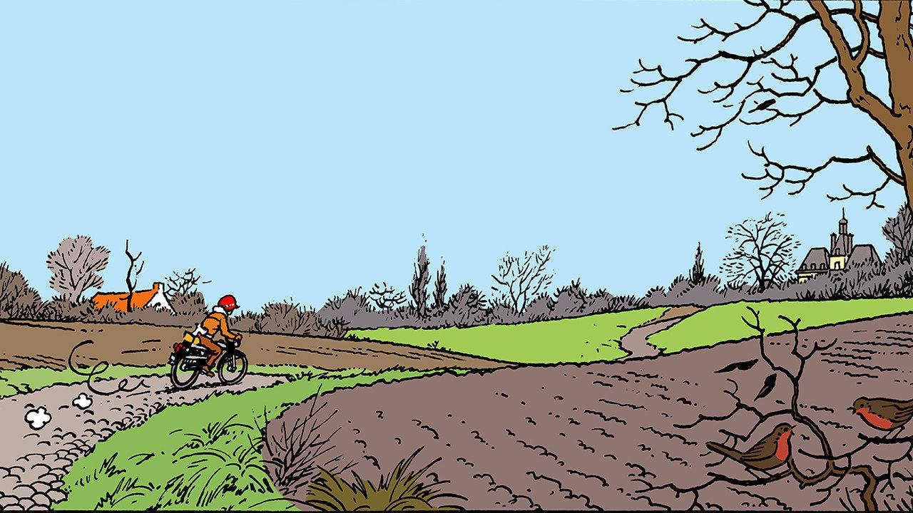 Tintin and the Picaros backdrop
