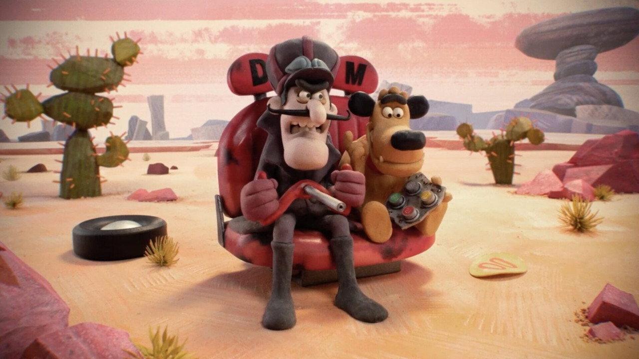 Dastardly and Muttley in "Press the Red Button!" backdrop
