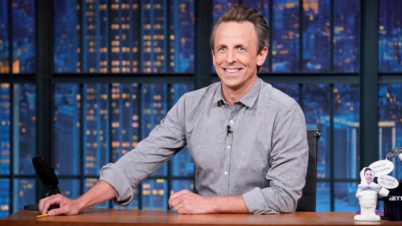 Late Night with Seth Meyers: Corrections backdrop