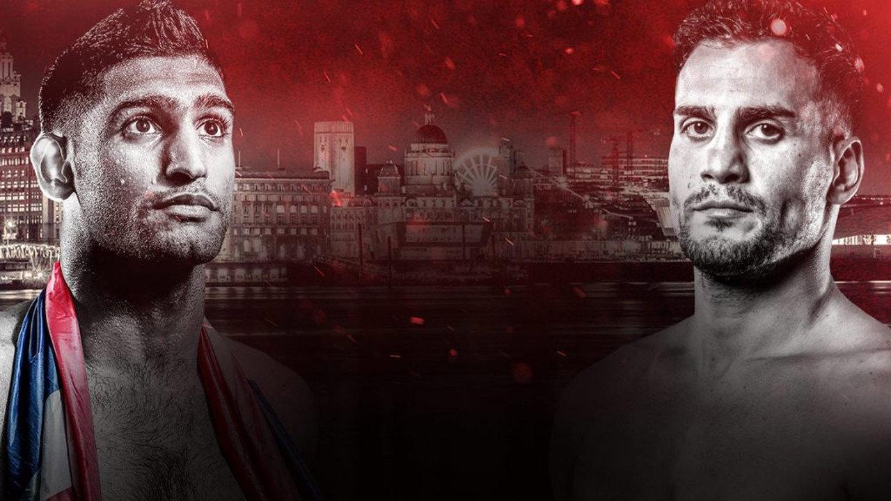 Amir Khan vs. Phil Lo Greco backdrop