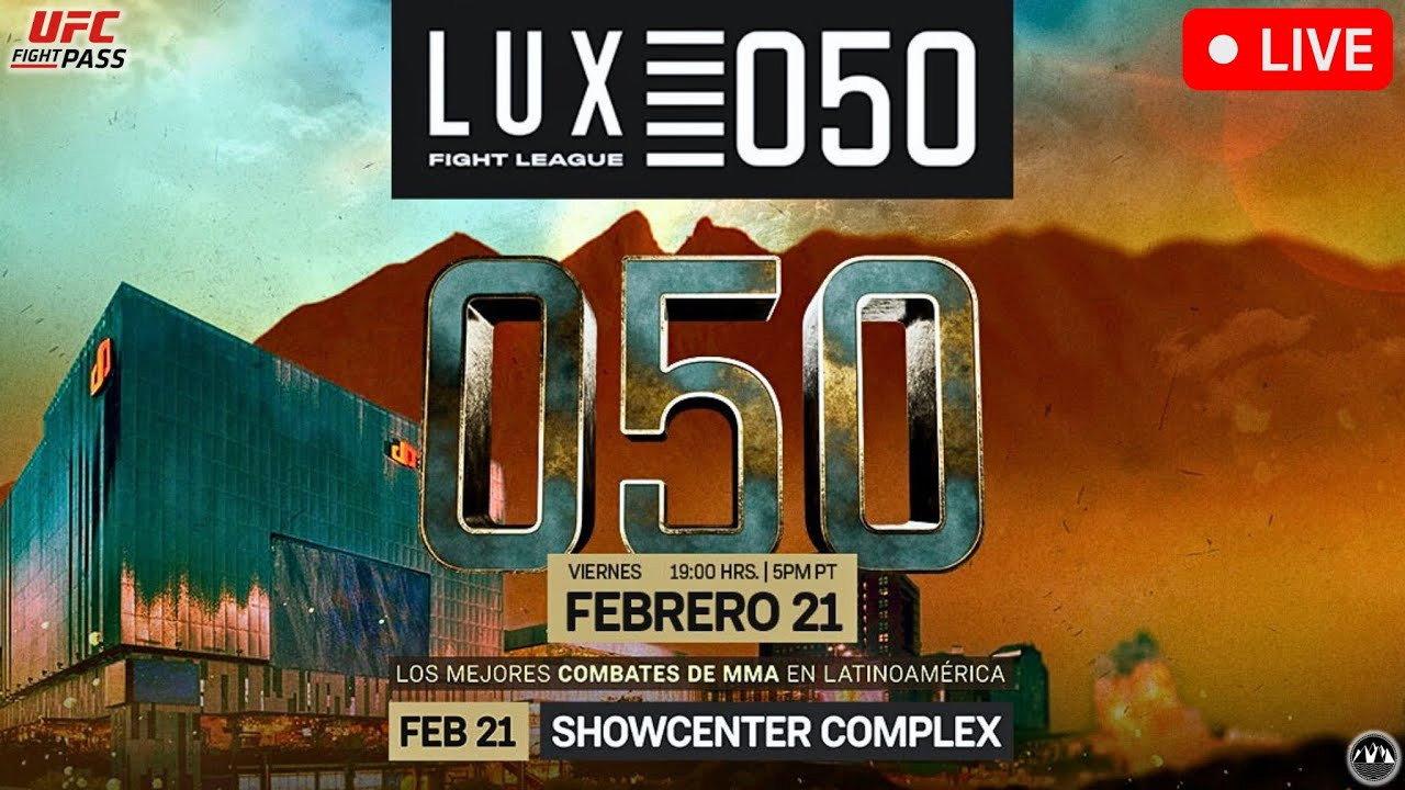 Lux Fight League 50 backdrop