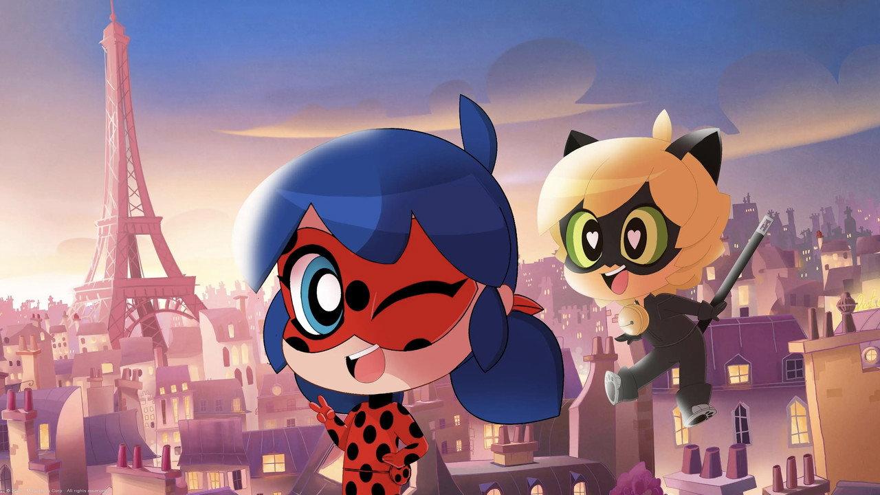 Miraculous Chibi backdrop