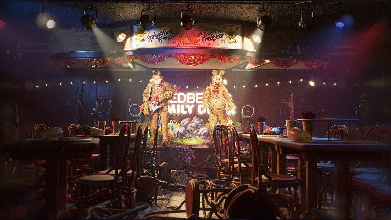 First night as freddy backdrop