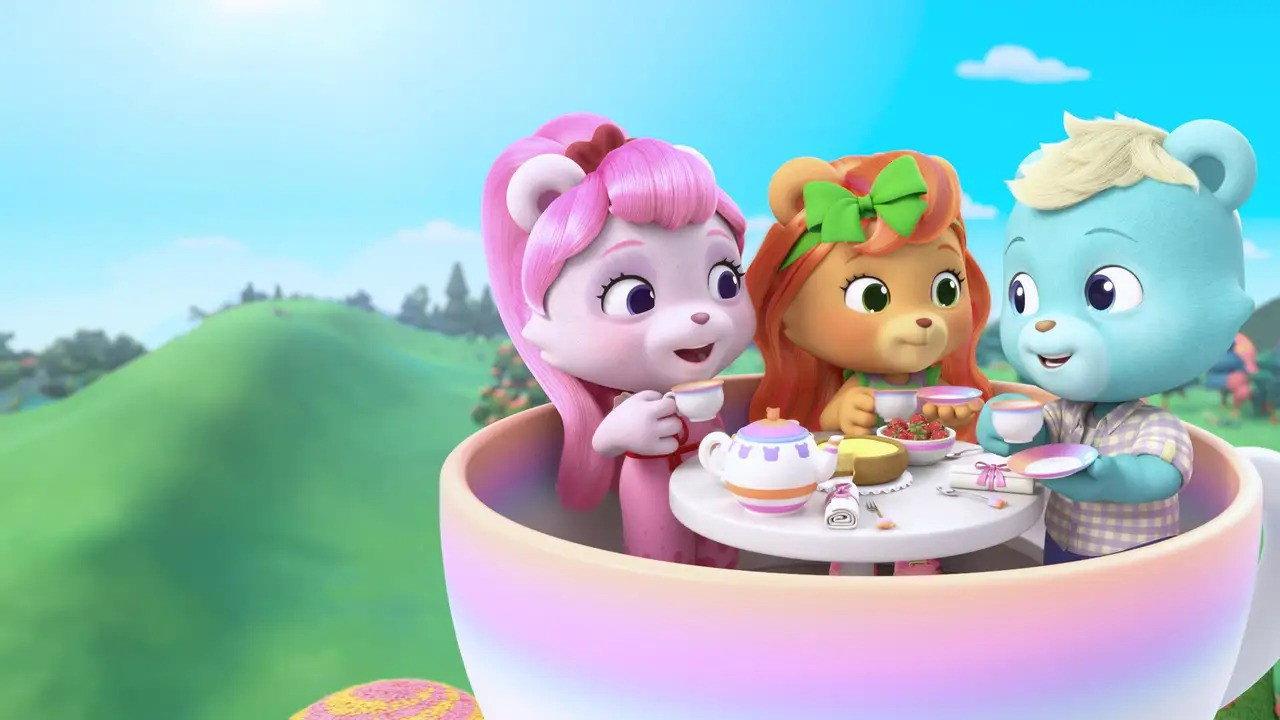 Tea Town Teddy Bears backdrop