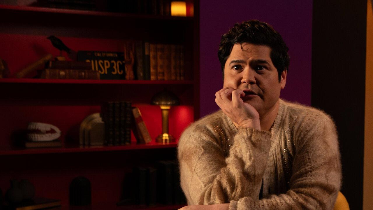 Killer Stories with Harvey Guillén backdrop