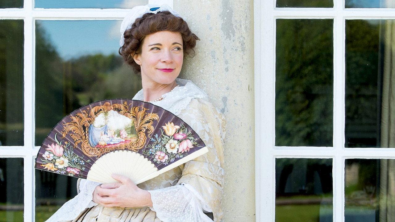A Very British Romance with Lucy Worsley backdrop