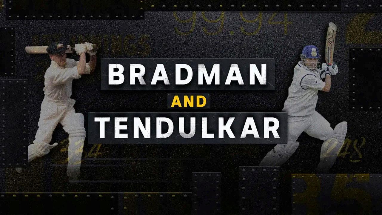 Bradman and Tendulkar backdrop