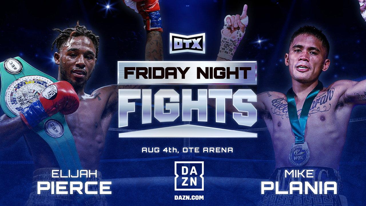 Elijah Pierce vs. Mike Plania backdrop