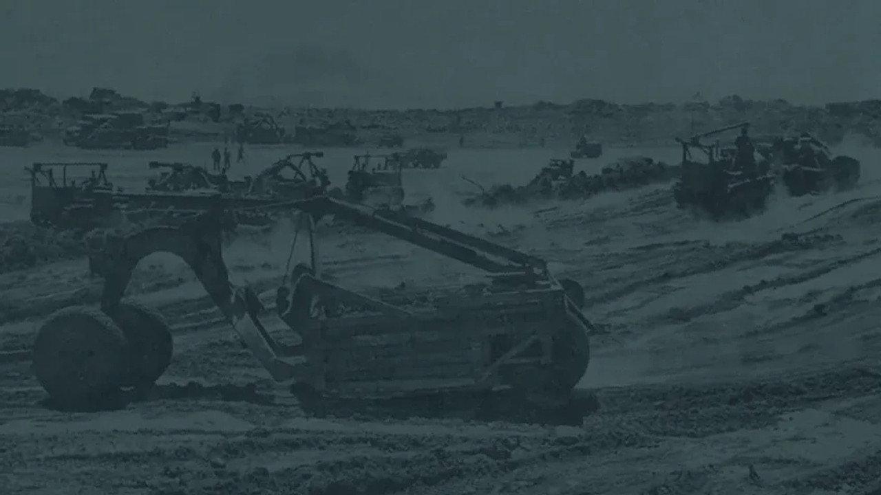 The Seabees on Iwo Jima backdrop