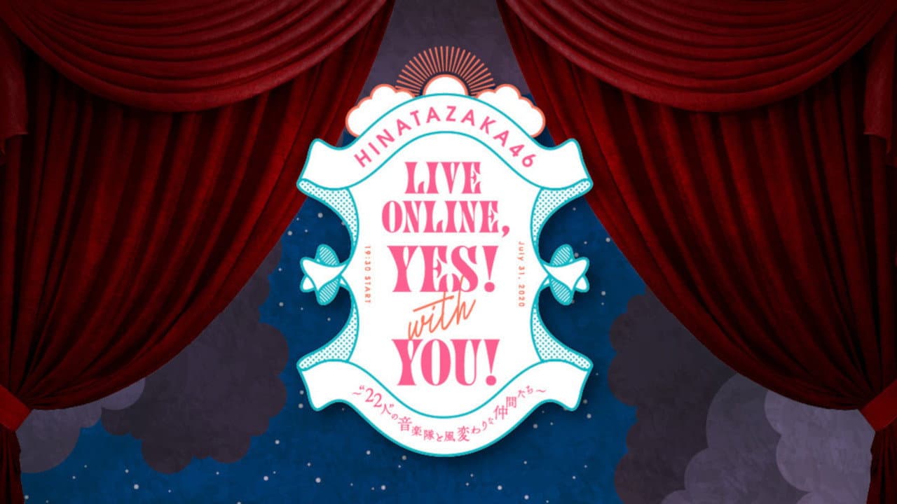 HINATAZAKA46 Live Online,YES!with YOU! backdrop