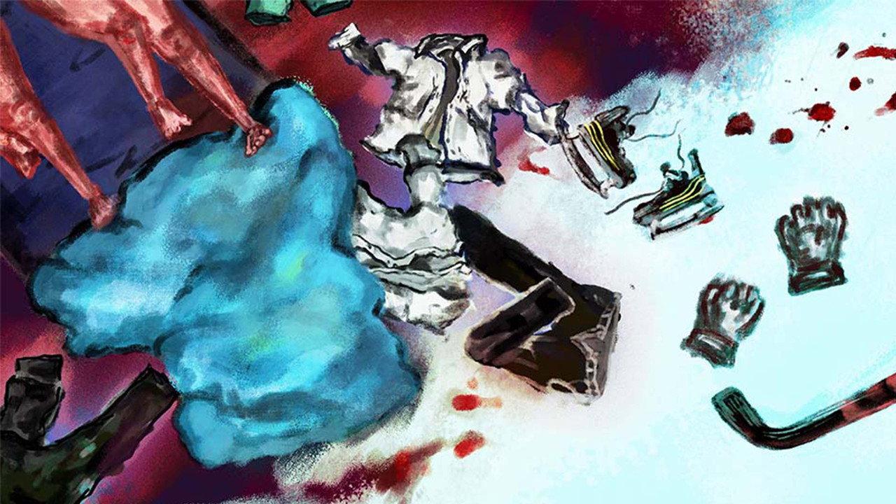 Contact (Blood On The Ice) backdrop