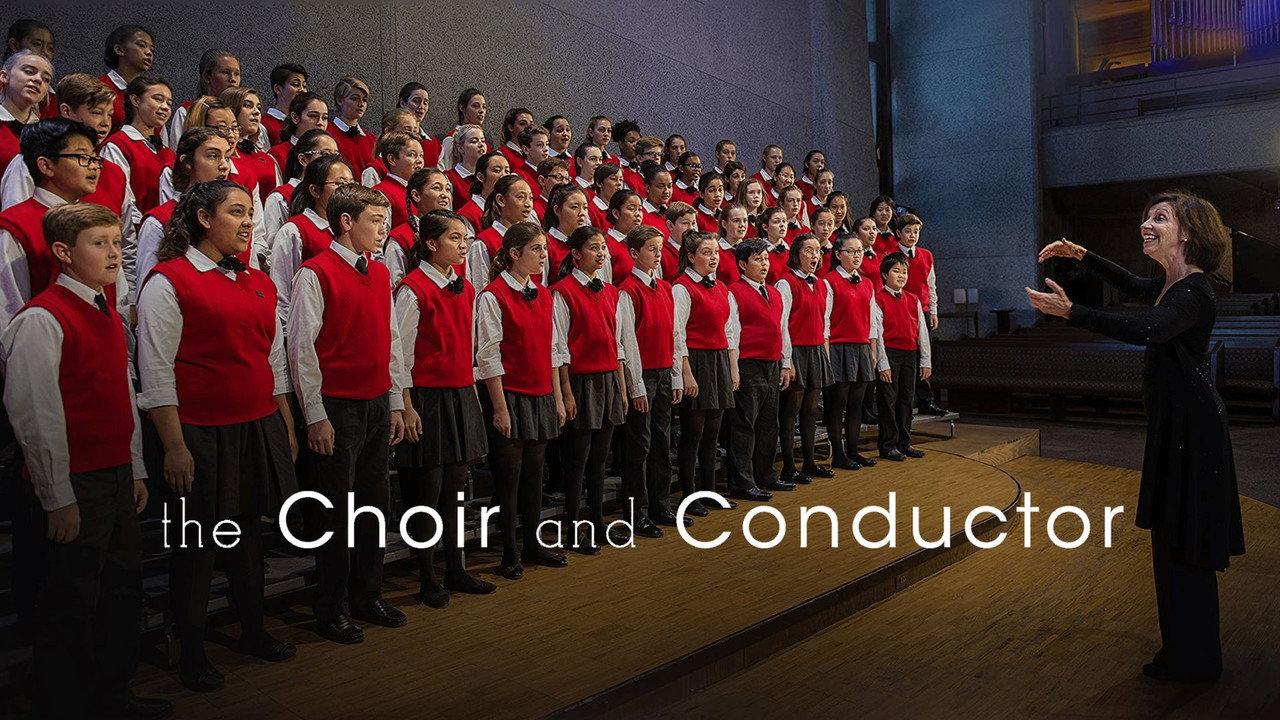 The Choir and Conductor backdrop