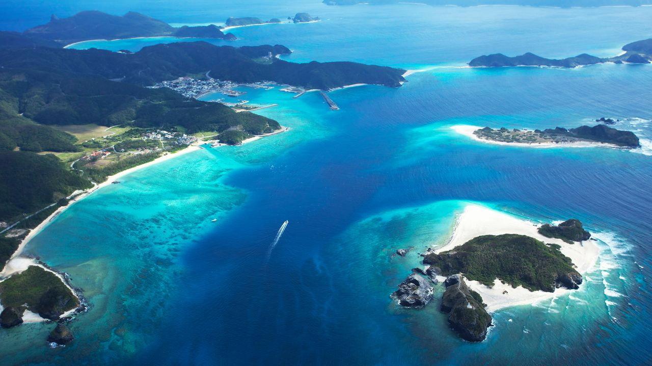 Virtual Trip Okinawa Kerama backdrop