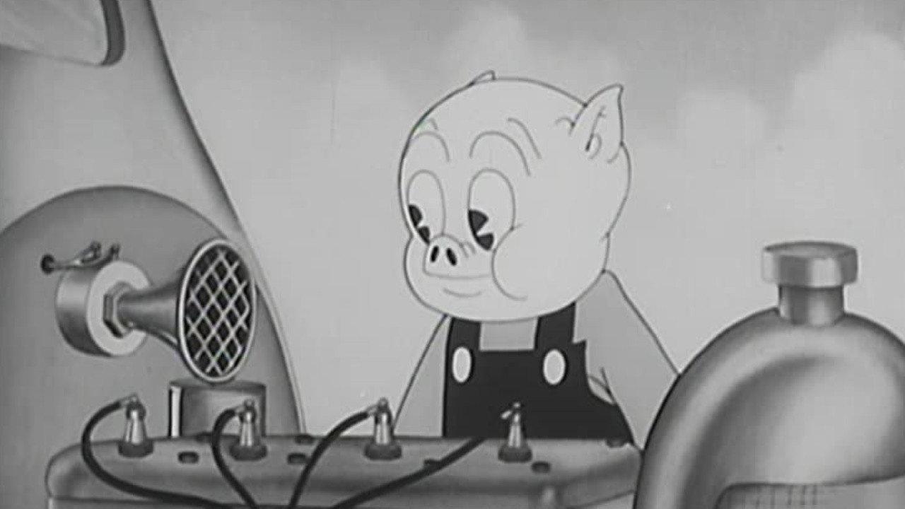Porky's Super Service backdrop