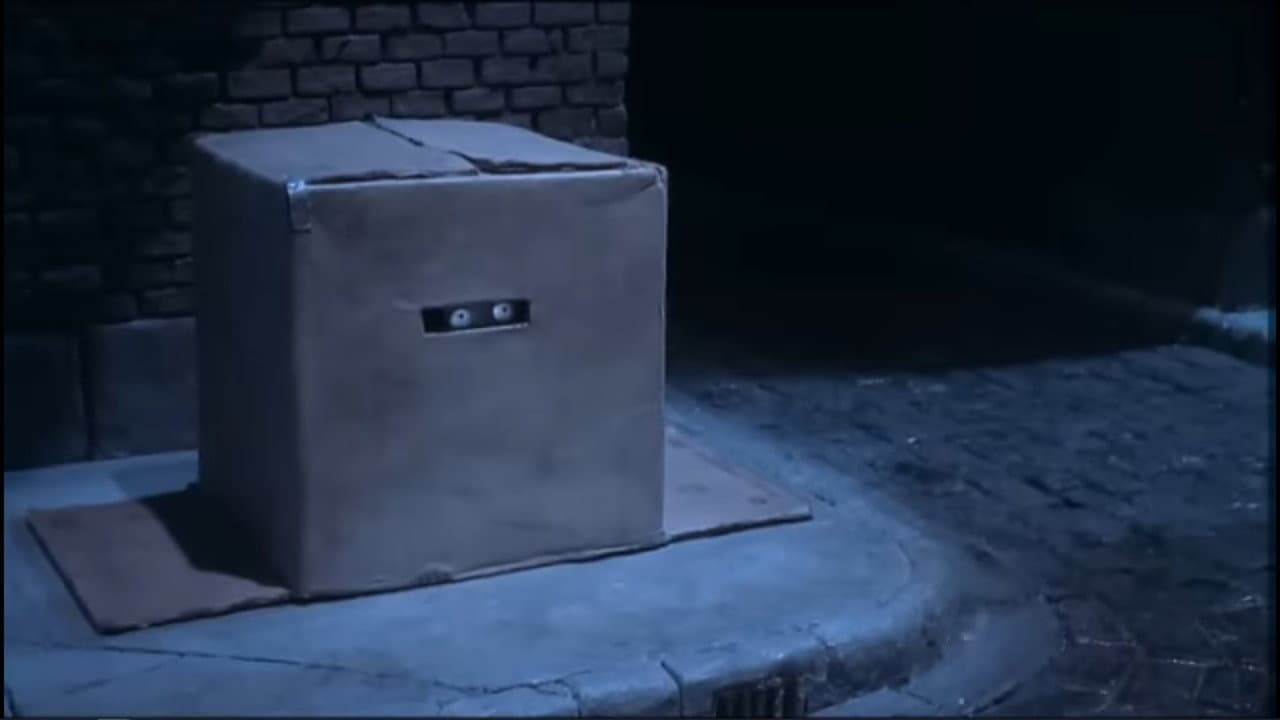 The Box Man backdrop