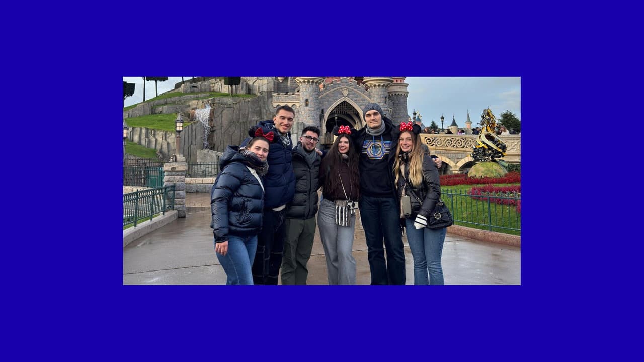 Vlog at Disneyland with Friends backdrop