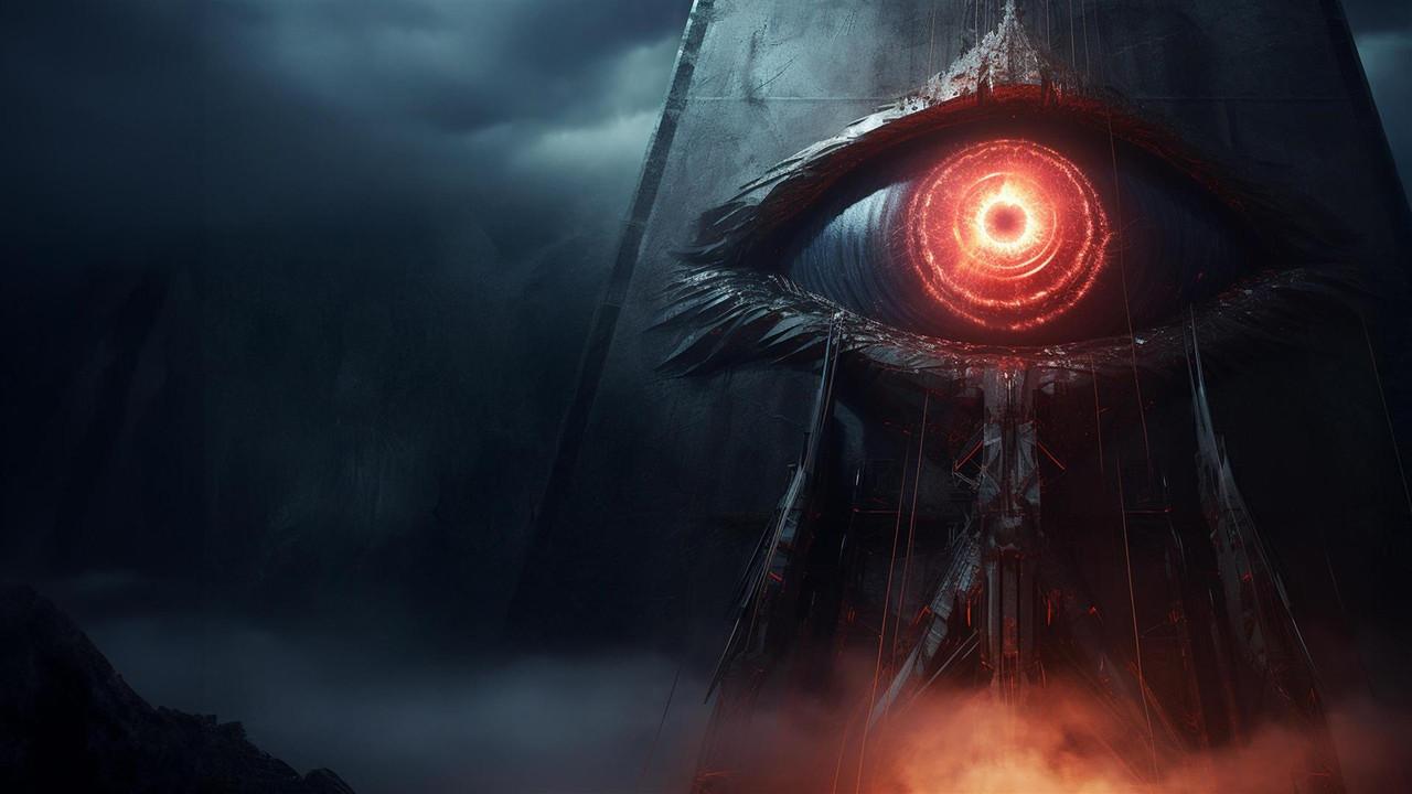 The Eye and the Wall backdrop