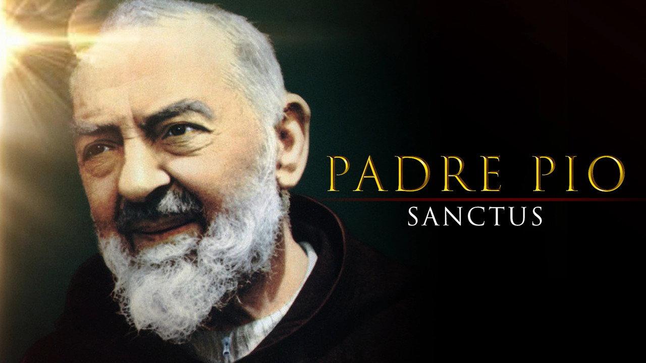 Padre Pio Sanctus backdrop
