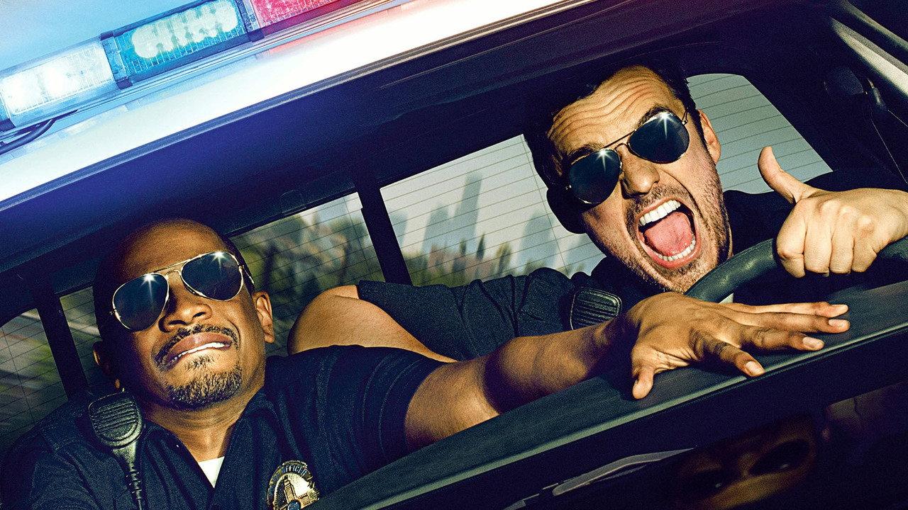 Let's Be Cops backdrop