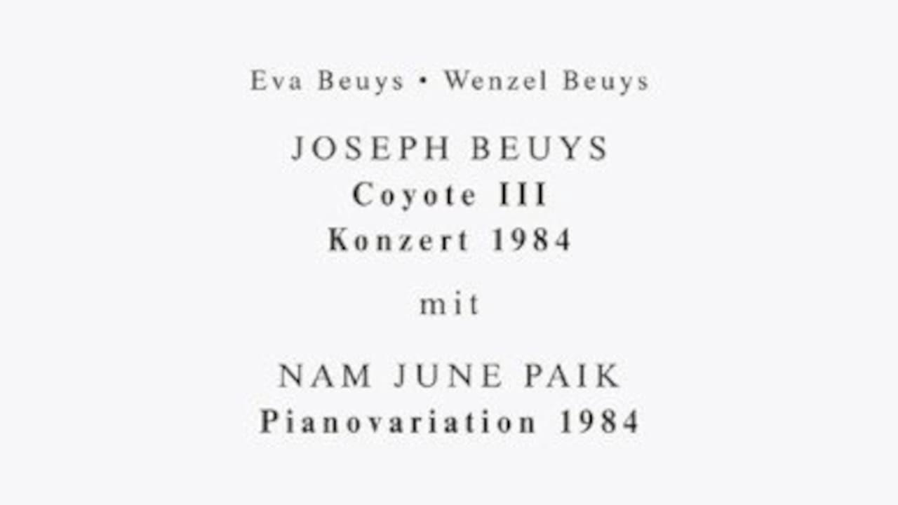 Joseph Beuys - Coyote III backdrop